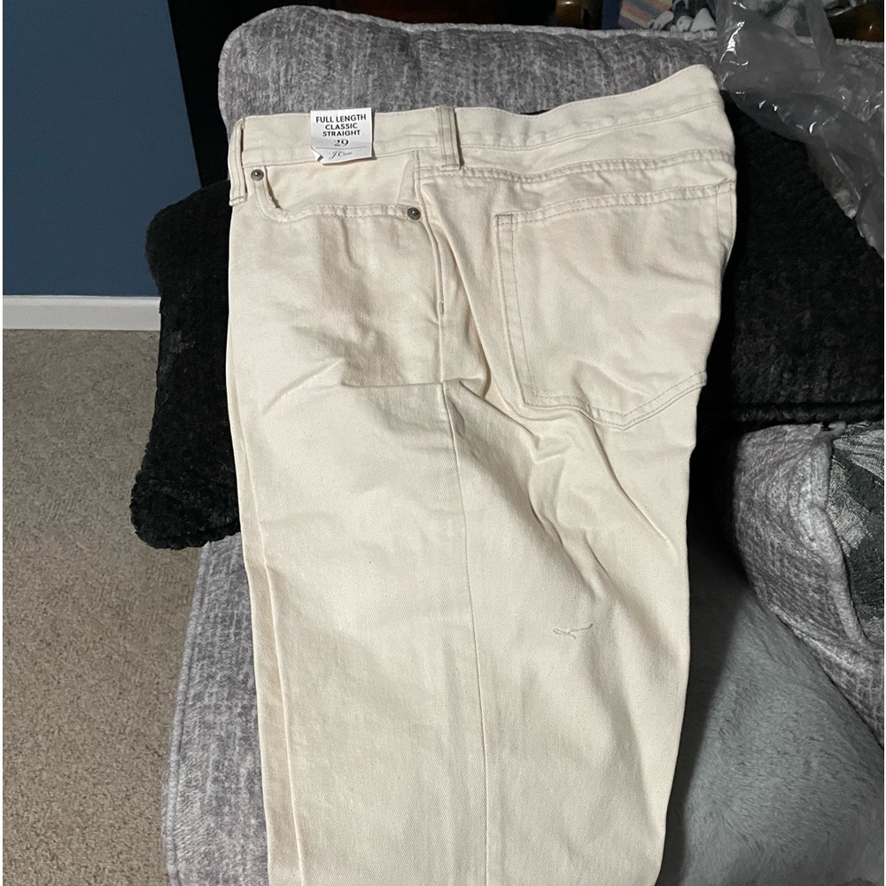 JCrew Straight leg high waist jeans - cream 29